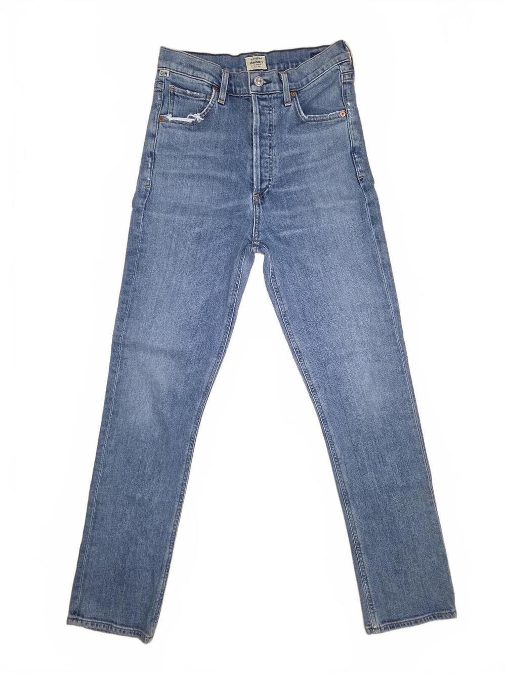 Citizens of Humanity Charlotte High Rise Straight Light Wash Jeans Size 24